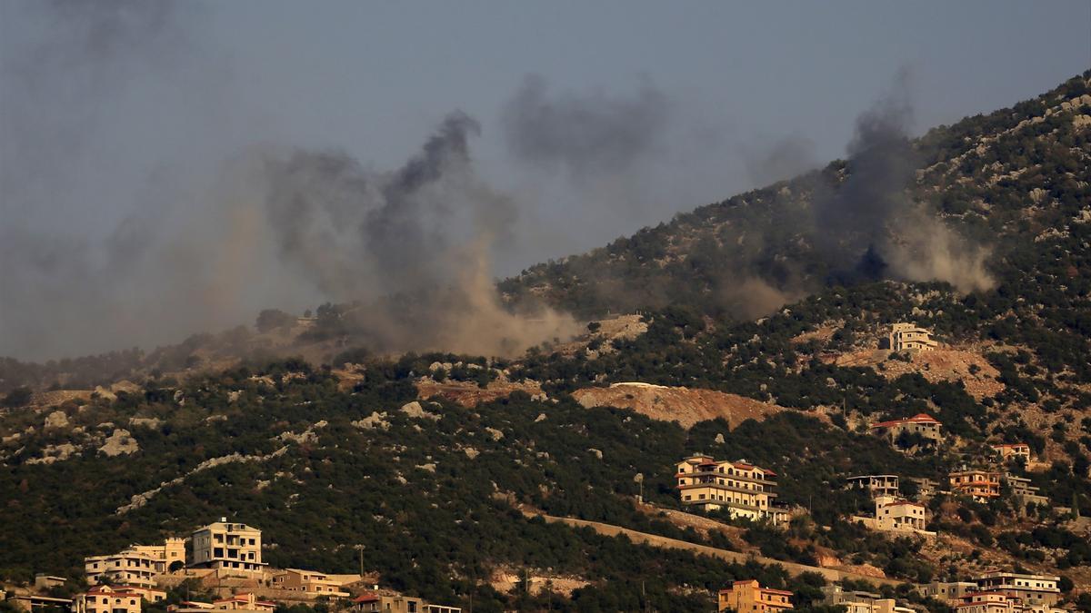 Un bombardeo israelí en el sur de Líbano.