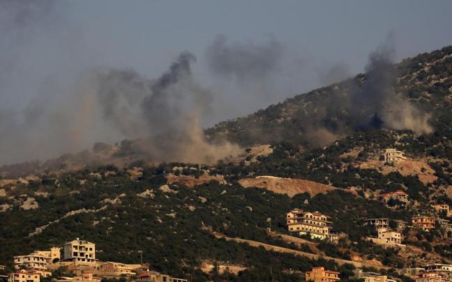 Un bombardeo israelí en el sur de Líbano.