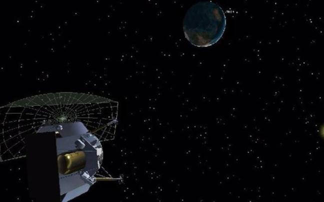 Ilustración de Peregrine en el espacio