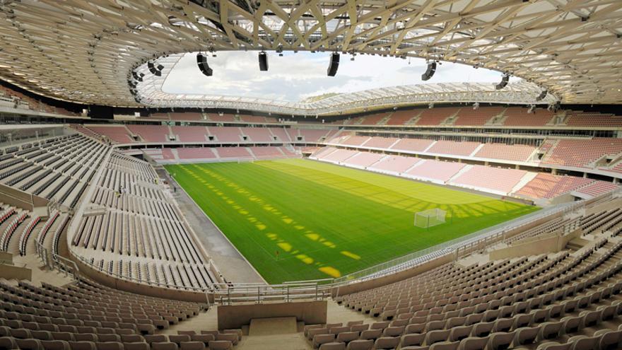 Vista panorámica del estadio Allianz Riviera que visitará la Real en su duelo con el Niza. / N.G.