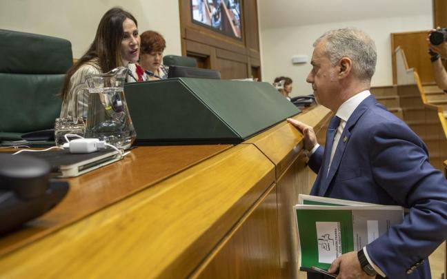 Iñigo Urkullu, este viernes en el Parlamento Vasco.