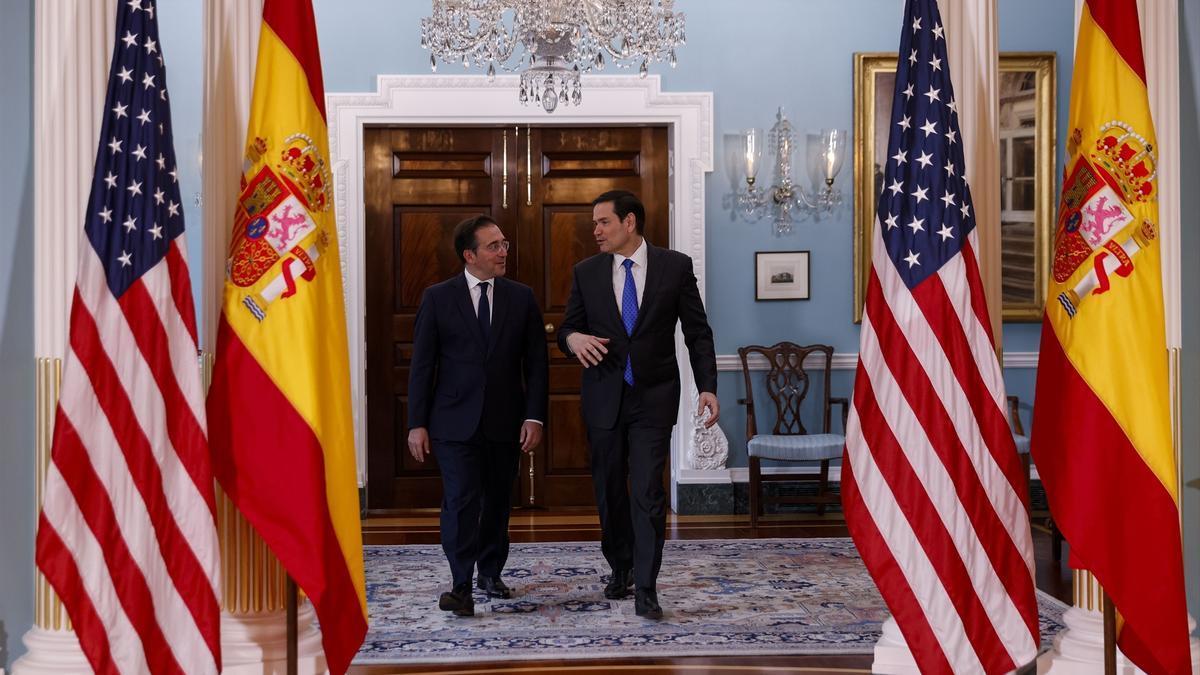 Albares y Marco Rubio.