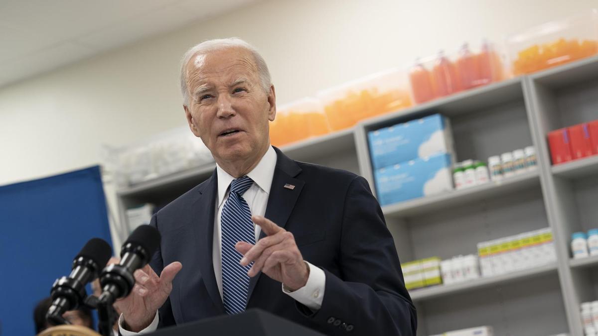 Biden durante uno de sus últimos actos de campaña.