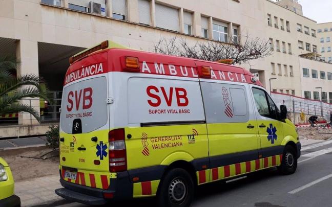 Una ambulancia de Soporte Vital Básico de la Generalitat Valenciana.