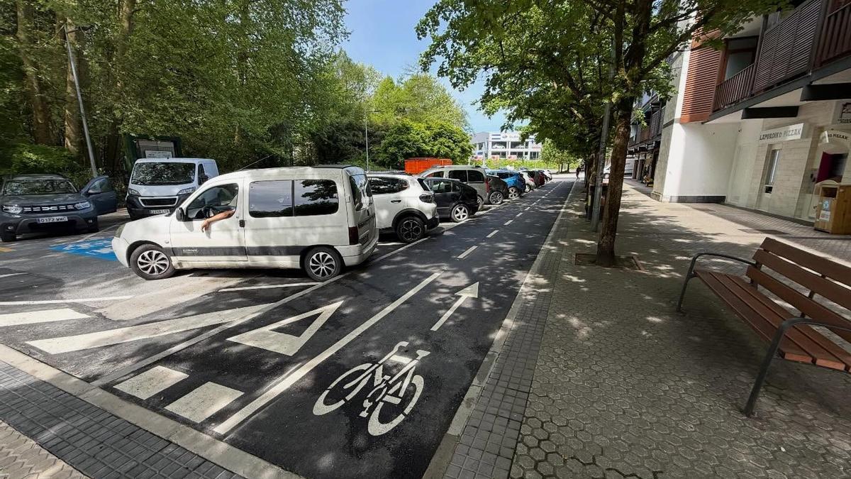 Primer tramo del nuevo bidegorri