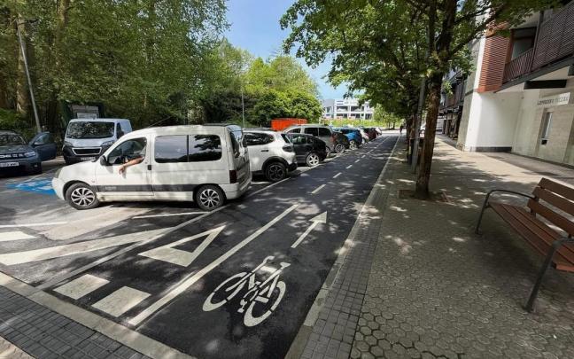 Primer tramo del nuevo bidegorri