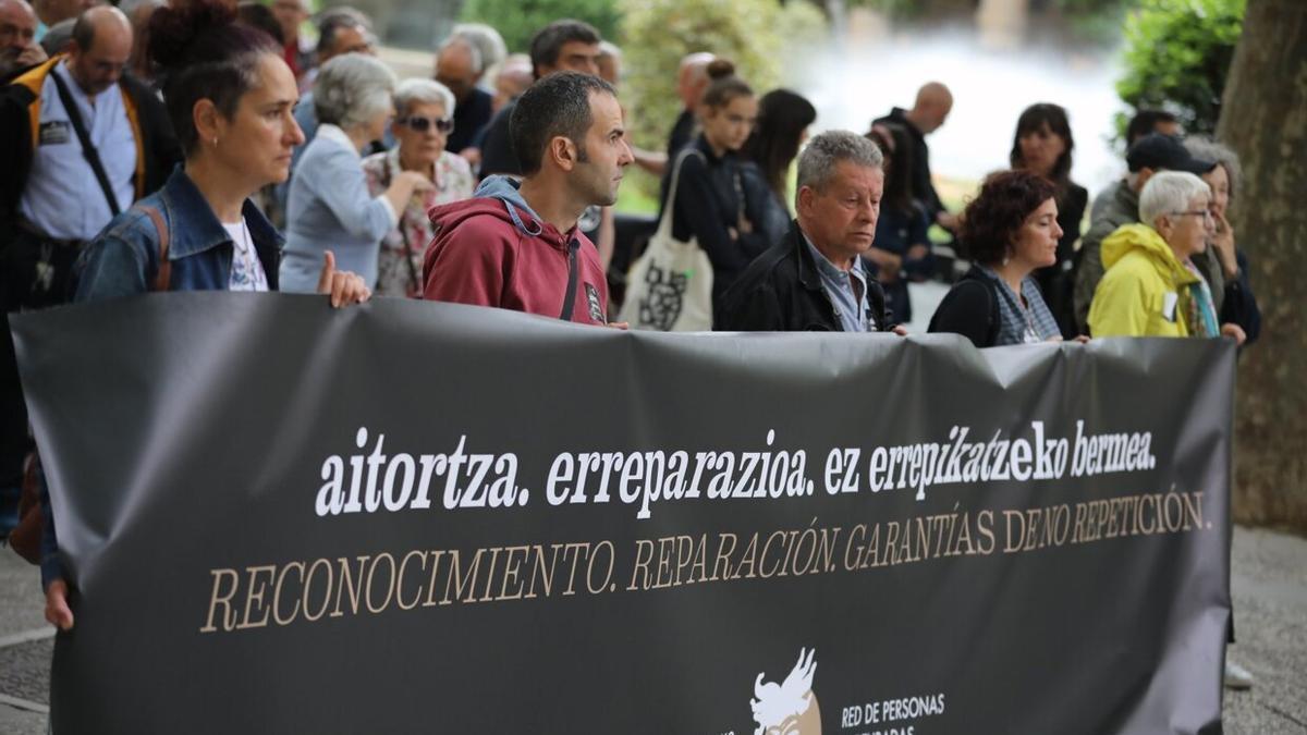 Marcha de la Red de Personas Torturadas en Navarra, el año pasado