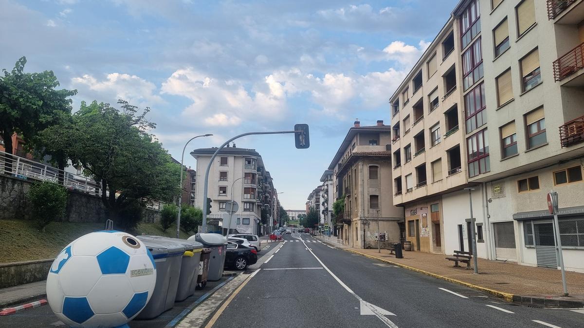 Tramo de Idiazabal que se bulevarizará