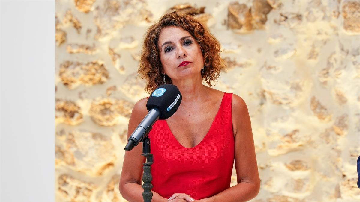 La vicepresidenta primera del Gobierno español y ministra de Hacienda, María Jesús Montero.