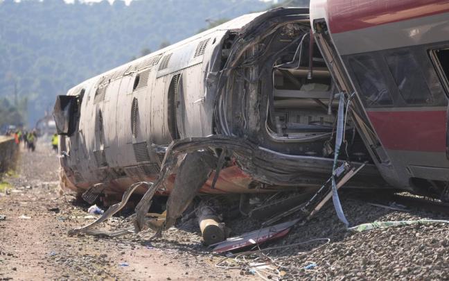 Una imagen del accidente de Adamuz.