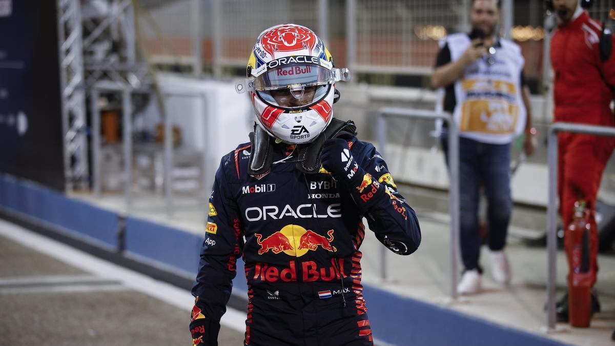 Max Verstappen tras lograr la 'pole' en Baréin.