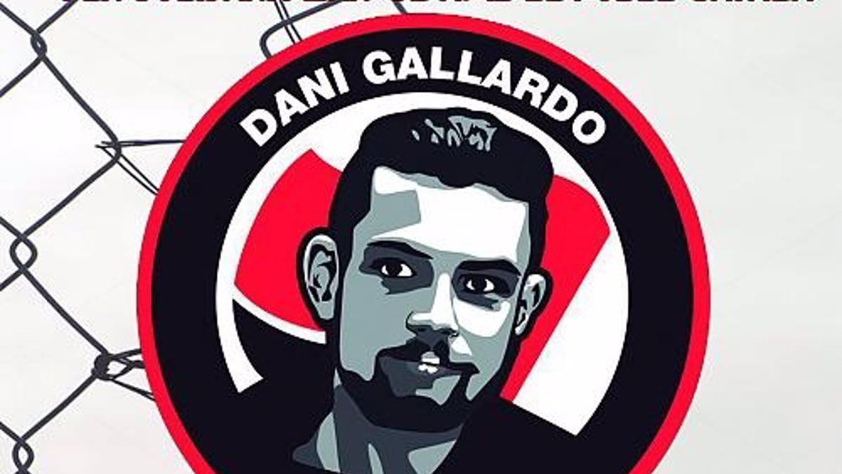 Cartel reclamando la libertad de Daniel Gallardo.