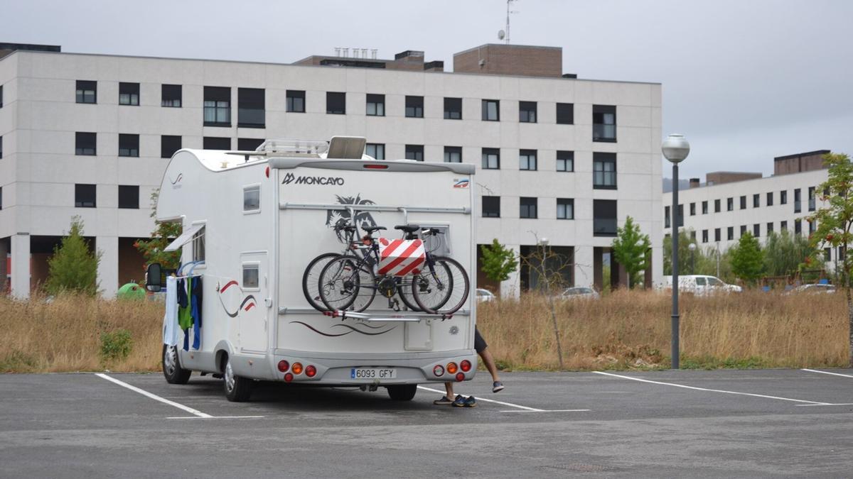Una caravana en Agurain.
