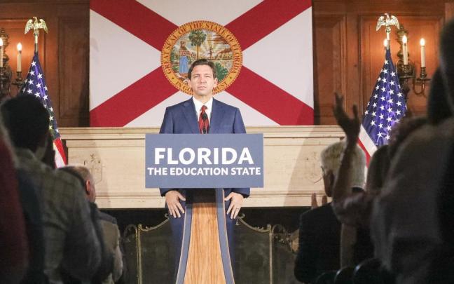 Ron DeSantis, gobernador de Florida. Ron DeSantis, gobernador de Florida.