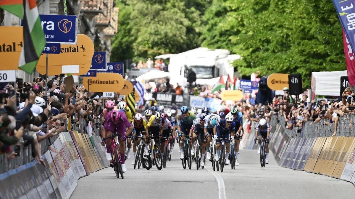 Panorámica del esprint.