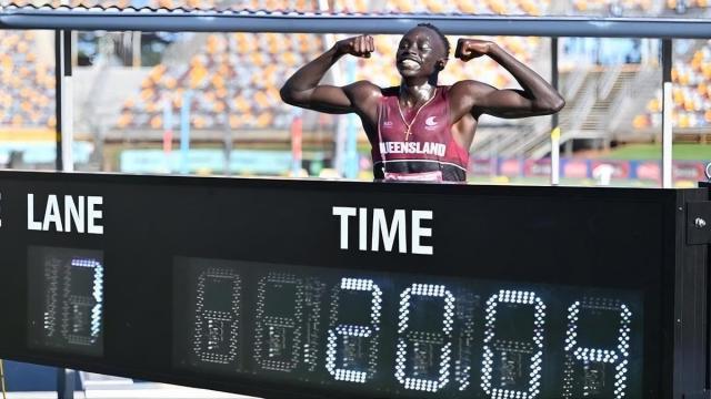 El australiano Gout Gout, en una imagen de archivo.