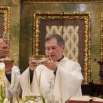 El obispo de Bilbao, Joseba Segura, en la Basílica de Begoña.