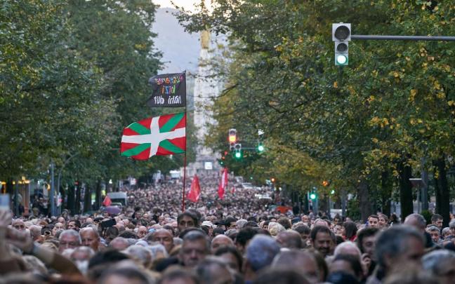 Foto de archivo de una manifestación organizada por Kontseilua en favor del euskera