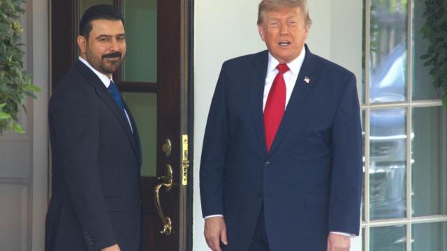 Ali al-Zaidi en la Casa Blanca el pasado 14 de julio.