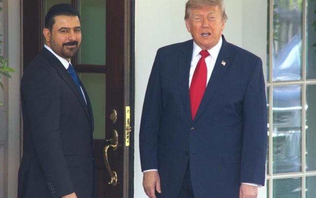 Ali al-Zaidi en la Casa Blanca el pasado 14 de julio.