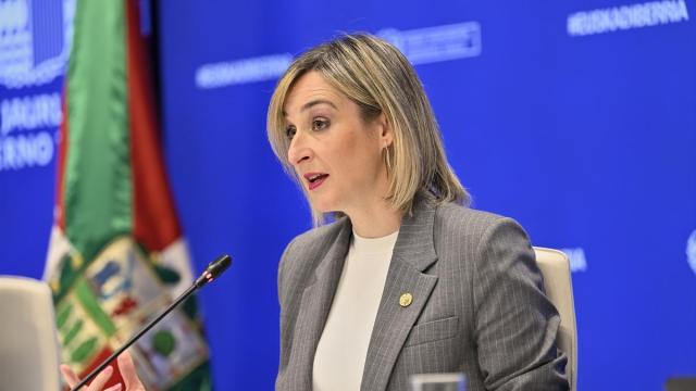 La portavoz del Gobierno vasco, Maria Ubarretxena. / EP La portavoz del Gobierno vasco, Maria Ubarretxena.