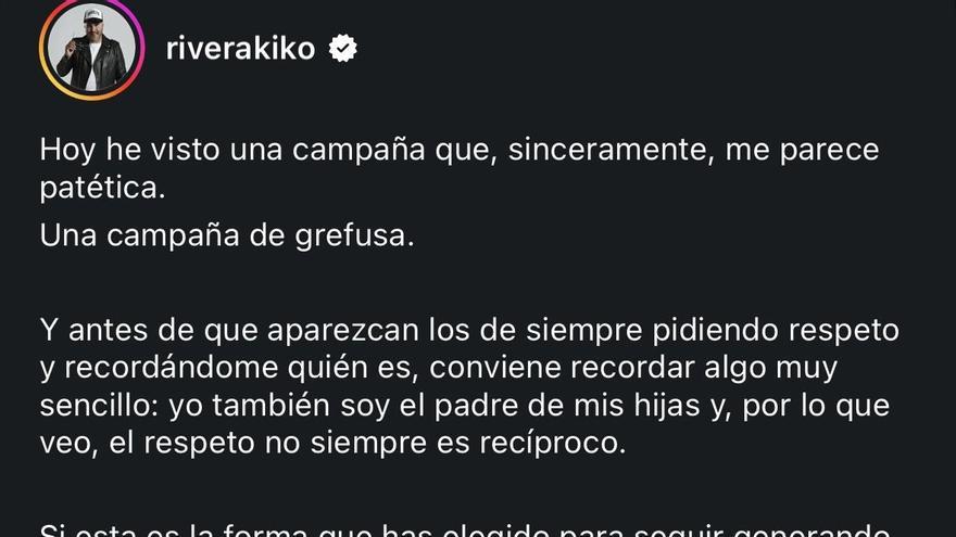 Kiko Rivera no tardaba en contestar a su ex mujer.
