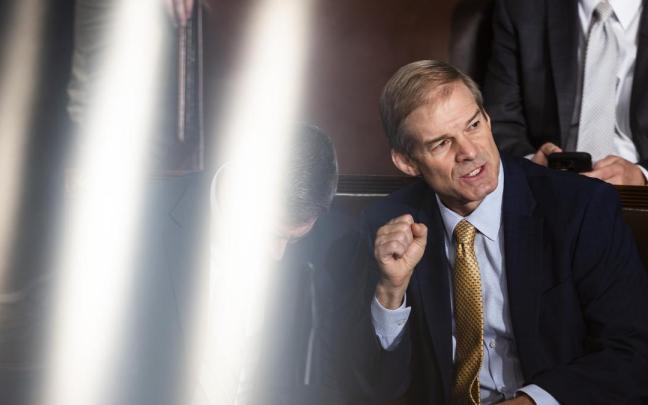 Jim Jordan en la Cámara Baja. Jim Jordan en la Cámara Baja.