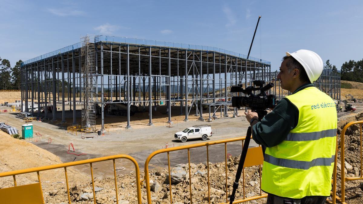 Imagen de archivo de unas obras de interconexión de Red Eléctrica en Gatika.