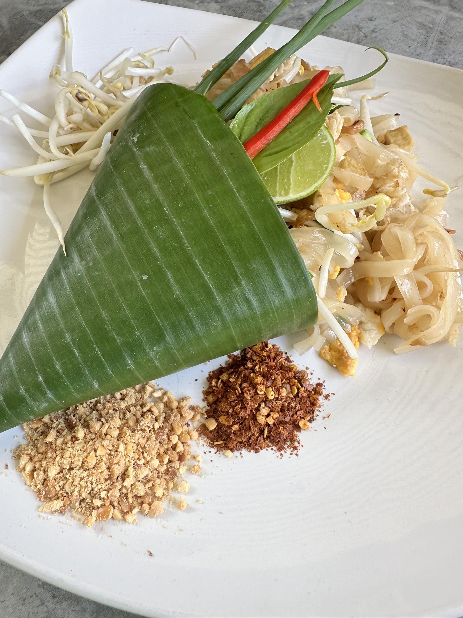 Vistoso y colorido: Pad Thai.