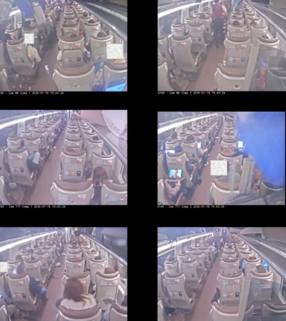 Imagen del interior del tren accidentado en Adamuz.