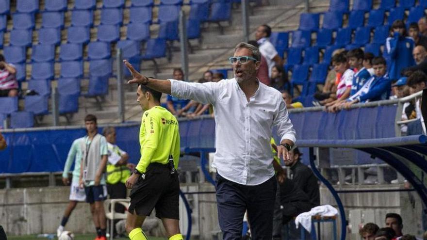 Jon Pérez 'Bolo', durante su etapa como entrenador del Oviedo.