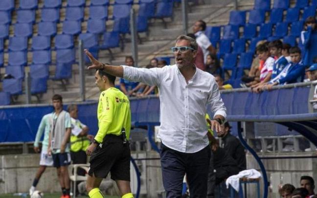 Jon Pérez 'Bolo', durante su etapa como entrenador del Oviedo. Jon Pérez 'Bolo', durante su etapa como entrenador del Oviedo.