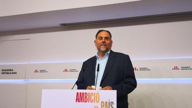 El presidente de ERC, Oriol Junqueras