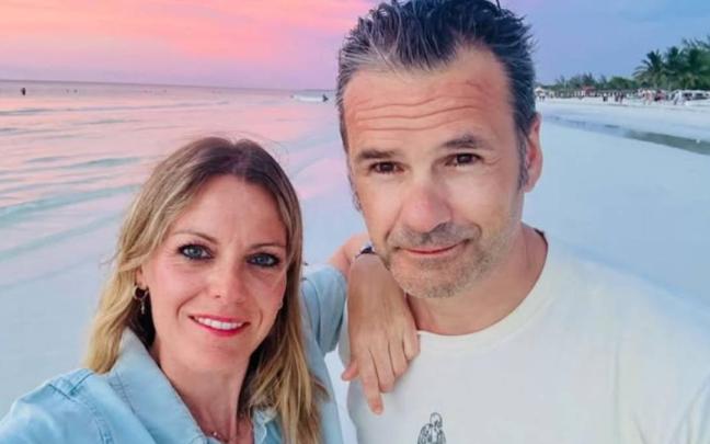 Andrea Ropero e Iñaki López durante sus vacaciones en México