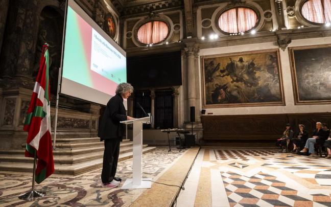Bengoetxea reivindica en Venecia la cultura como expresión de libertad