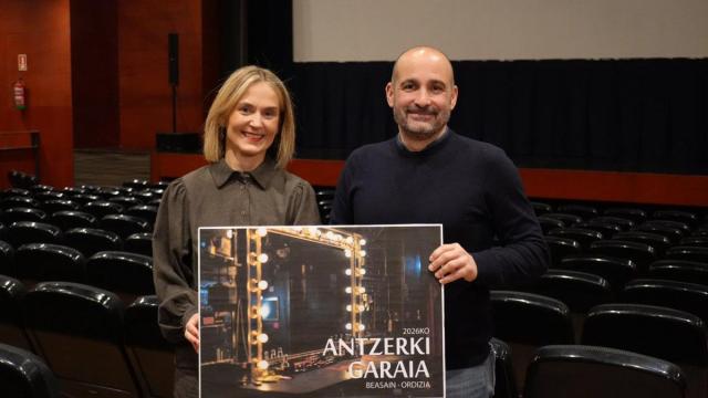 Los alcaldes de Beasain y Ordizia en la presentación del ciclo.