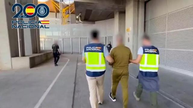 Jonas Falk, conocido como el "Pablo Escobar" sueco, durante su detención.