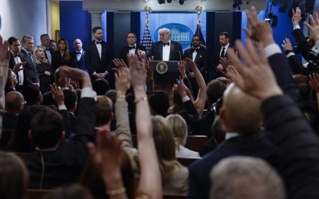 Trump responde preguntas tras el ataque