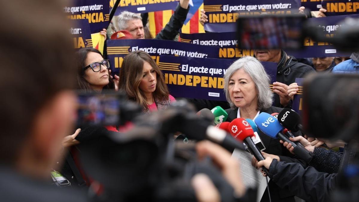La presidenta de la Assemblea Nacional Catalana (ANC), Dolors Feliu.