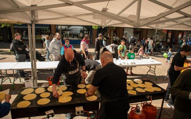 La fiesta del talo de Legazpi.