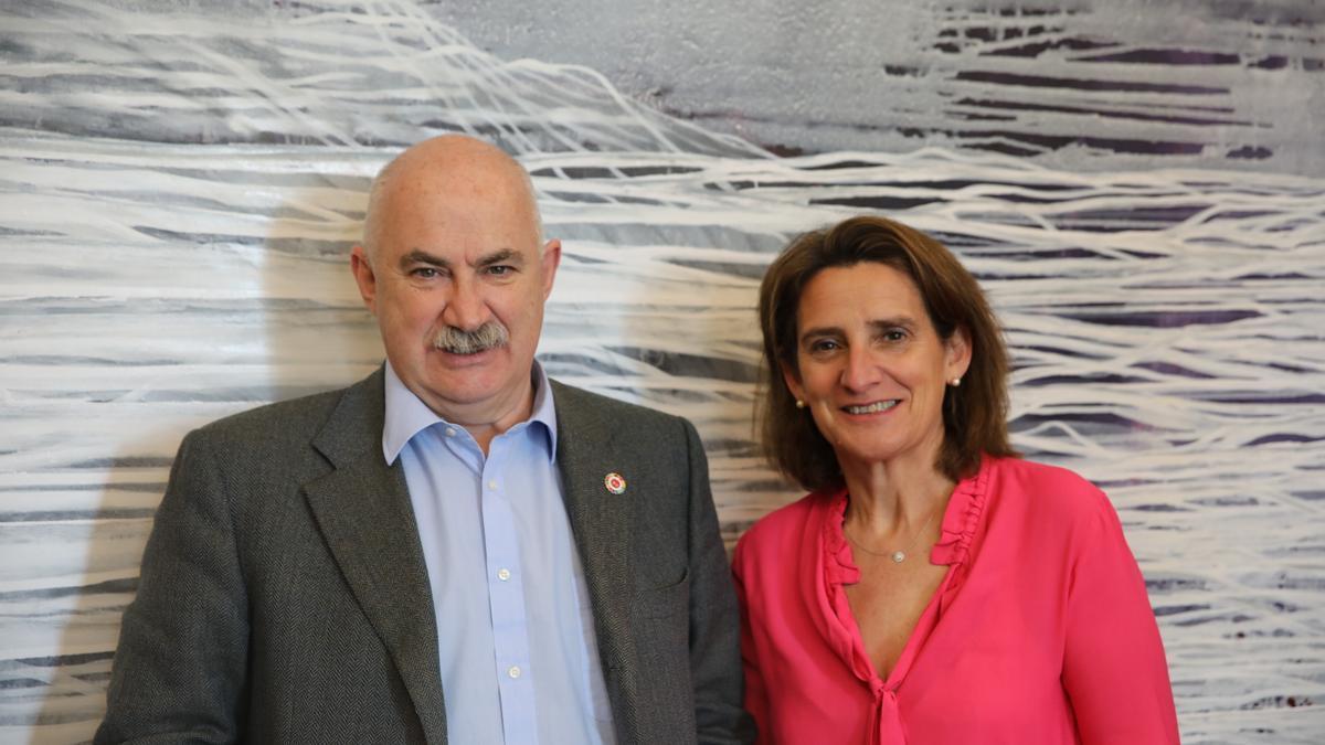 José María Aierdi y Teresa Ribera, en Madrid.