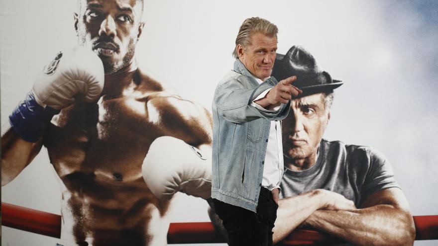 El actor Dolph Lundgren durante la presentación del film "Creed II: La Leyenda de Rocky".