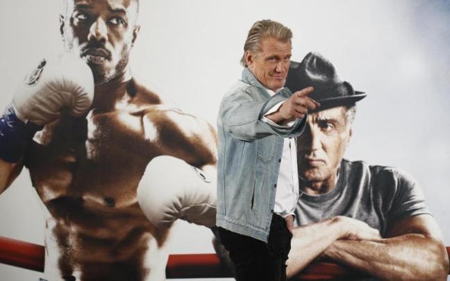 El actor Dolph Lundgren durante la presentación del film "Creed II: La Leyenda de Rocky".
