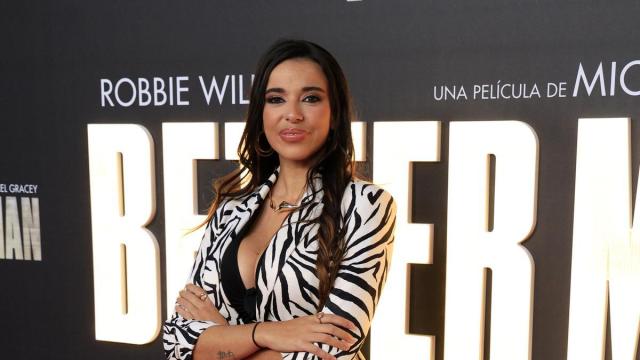 La periodista Sarah Santaolalla, en el photocall de un evento