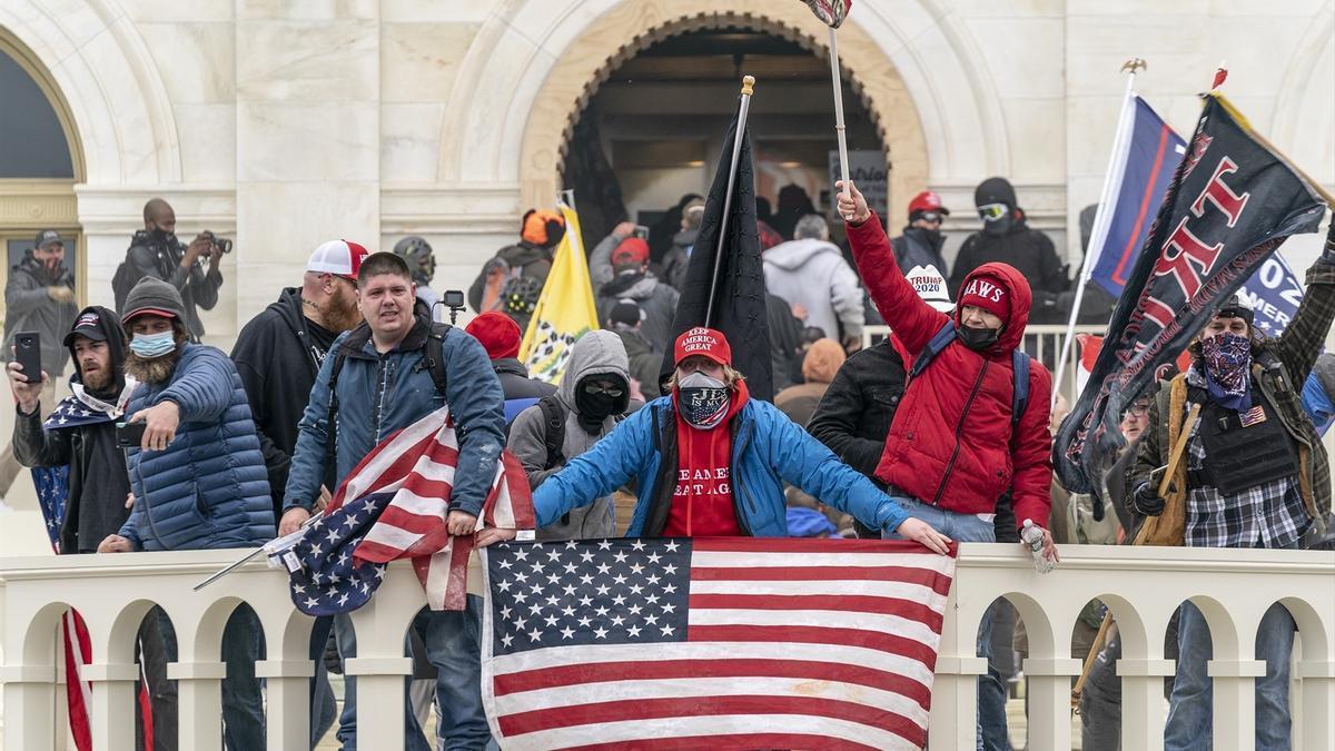 Imagen del asalto al Capitolio de EEUU.