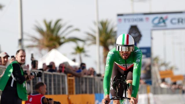 Filippo Ganna, imparable en la primera etapa de la Tirreno-Adriático.