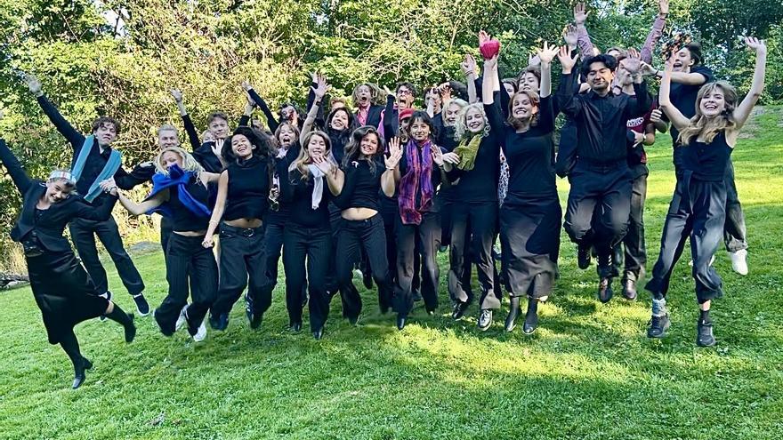 Foto de grupo del coro sueco