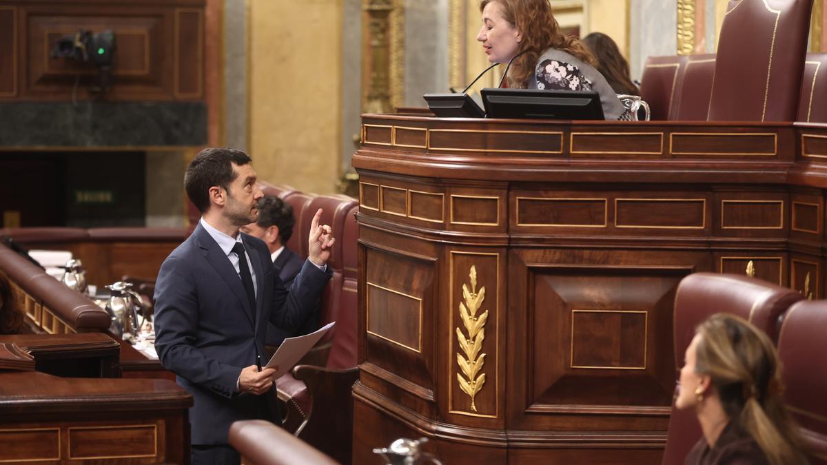 La presidenta del Congreso (y de la Diputación Permanente), Francina Armengol, durante un pleno de la Cámara baja