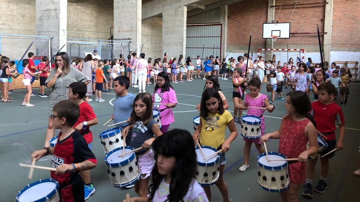 Ensayo de la tamborrada infantil este jueves.