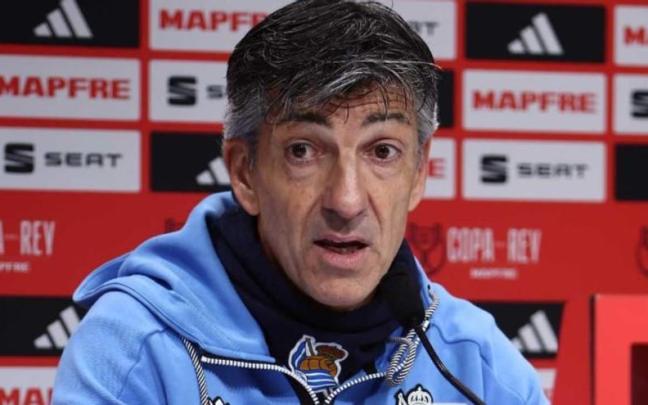 Imanol Alguacil ha comparecido en Zubieta. / R.S.